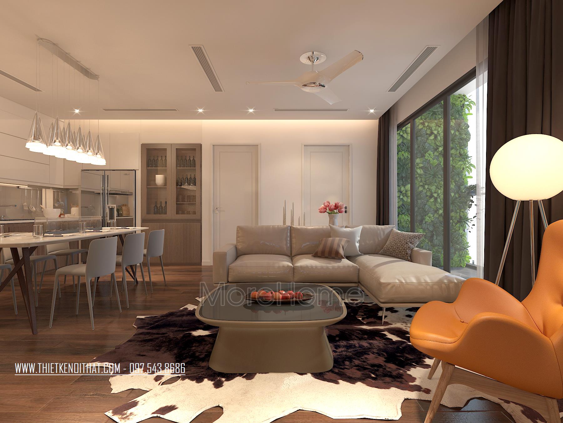Thiết kế nội thất căn hộ cao cấp Imperia Garden